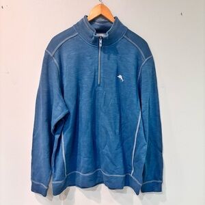Tommy Bahama Tobago Marlin Splash Half Zip Pullover Sweater Men’s Size Large